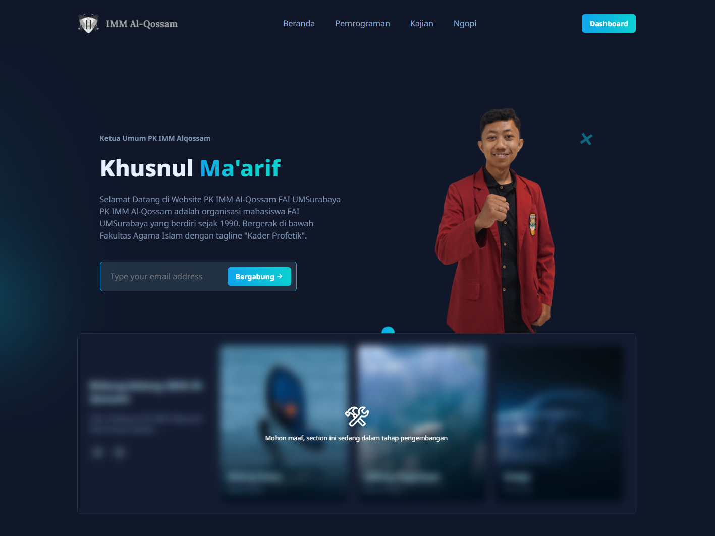 Website IMM Al-Qossam Surabaya